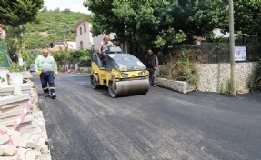 Maydonoz Koyu’nda asfalt çalışması