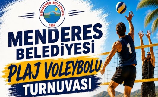 Menderes sahillerinde plaj voleybolu zamanı