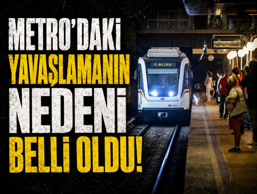 İzmir Metrosu’ndaki yavaşlamanın nedeni belli oldu!