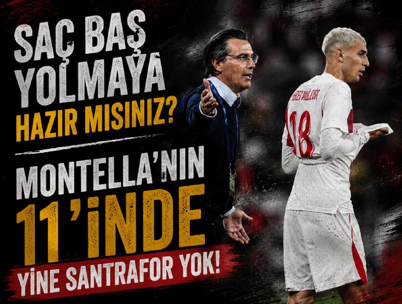Montella bildiğini okuyama devam ediyor: İlk 11'de yine santrafor yok!
