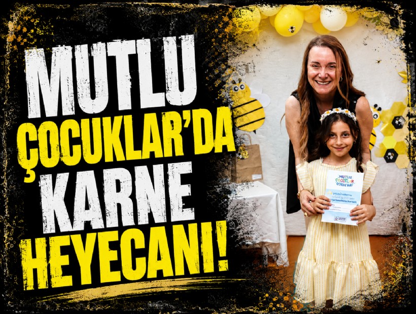 Mutlu Çocuklar’da karne heyecanı