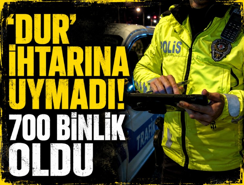Ödemiş’te polisten kaçan sürücüye 684 bin 965 TL ceza