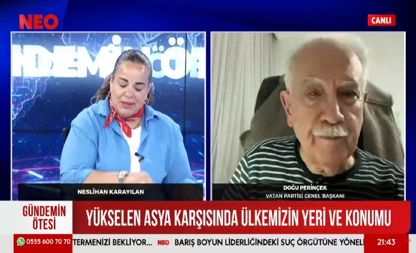 Doğu Perinçek'ten NEO TV'de çarpıcı 'mutlak butlan' yorumu: Türkiye'nin son yıllarda yaşadığı arınma CHP'ye yansıdı