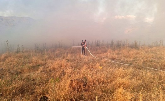 Afyon'da ot yangınları büyümeden söndürüldü