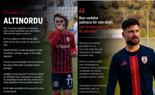 Altınordu'da çifte veda