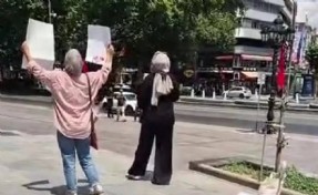 Ankara'da NATO Zirvesi protestosu! İki kadın gözaltına alındı