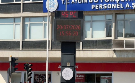 Aydın'da sıcaklık 5 dakikada 3 derece arttı