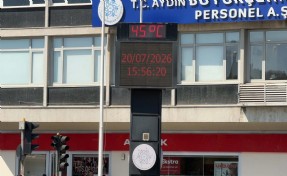 Aydın'da sıcaklık 5 dakikada 3 derece arttı