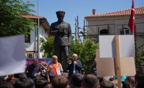 Başkan Türkmen madene karşı vatandaşlarla tek ses oldu!