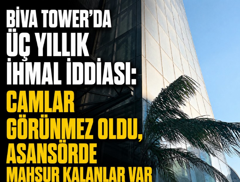 Biva Tower’da üç yıllık ihmal iddiası: Camlar görünmez oldu, asansörde mahsur kalanlar var