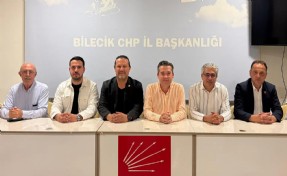 CHP Bilecik İlçe Başkanlarından Özgür Özel ve Ali Özdemir'e destek mesaj