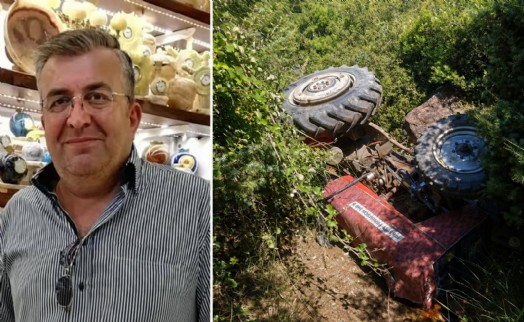 Dere yatağına devrilen traktörün sürücüsü öldü