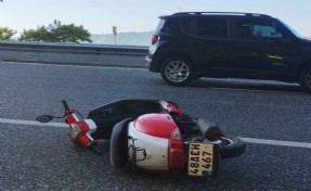 Devrilen motosikletin sürücüsü öldü