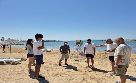 Didim Parlamenterler Sitesi kumsalında ikinci caretta caretta yuvası bulundu