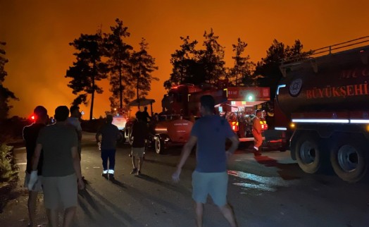 Fethiye’de orman yangını