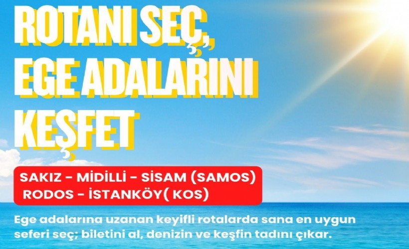 İZDENİZ’den Ege adalarına online feribot bileti kolaylığı