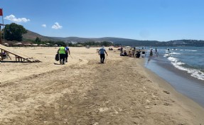 Efes Selçuk sahillerinde temizlik mesaisi