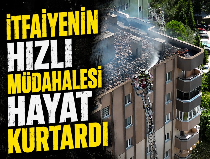 İzmir'de İtfaiyenin hızlı müdahalesi hayat kurtardı