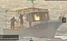 İzmir'de yasa dışı avlanan tekneye dronla suç üstü