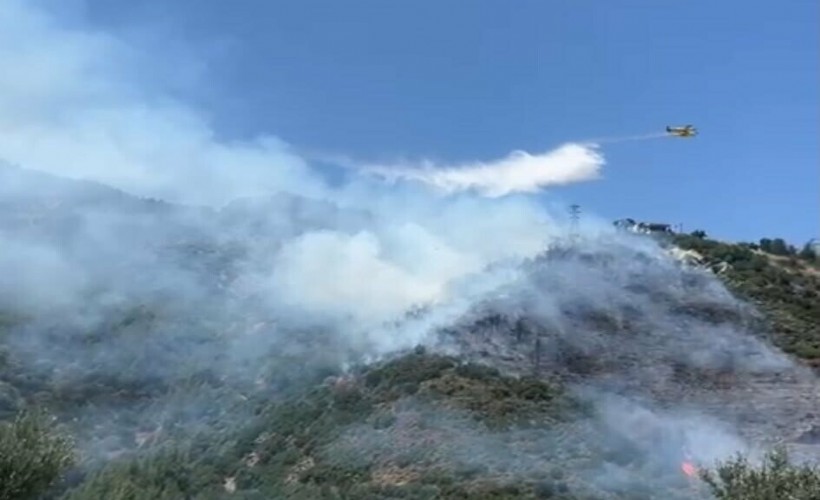 İzmir’de orman yangını; 4 saatte kontrol altına alındı!
