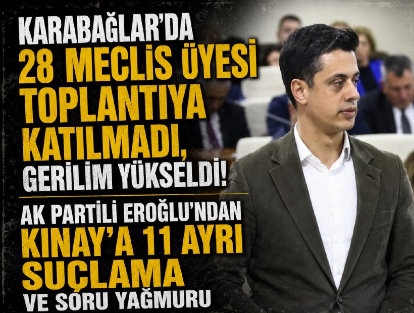 Karabağlar’da 28 meclis üyesi toplantıya katılmadı, gerilim yükseldi: Eroğlu’ndan Kınay’a 11 ayrı suçlama