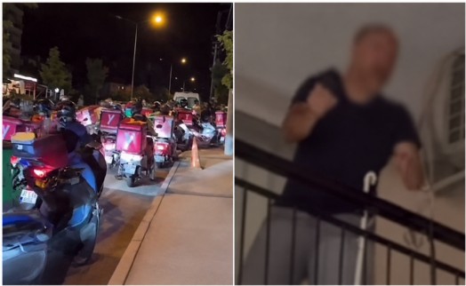 Karabağlar’da moto kurye gerilimi: Meslektaşları site önünde korna çaldı