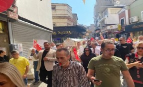 Kemeraltı esnafından Cemil Tugay'a 'tabutlu' Çankaya Otoparkı protestosu!