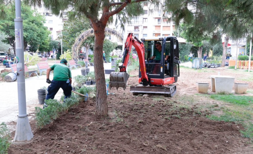 Konak’ın parklarında bakım seferberliği