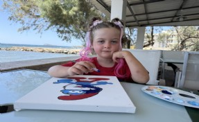 Lösemiyi yenen 5 yaşındaki Erva, tatil köyünde moral kazandı