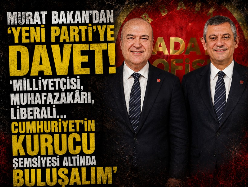 Murat Bakan’dan 'yeni parti'ye davet: 'Cumhuriyet’in kurucu şemsiyesi altında buluşalım'