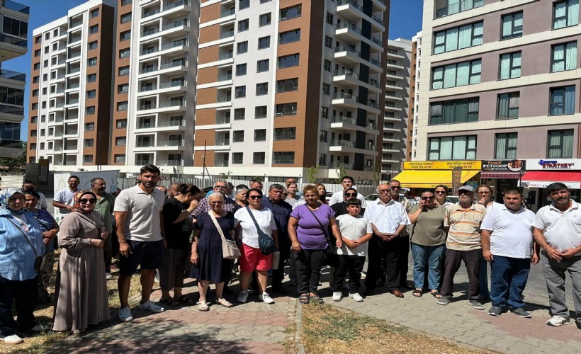 Örnekköy'de hak sahiplerinden anahtarlı eylem