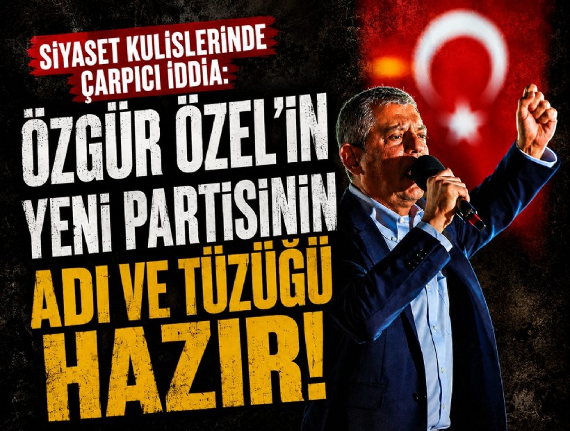 Siyaset kulislerinde çarpıcı iddia: Özgür Özel'in yeni partisinin adı ve tüzüğü hazır!