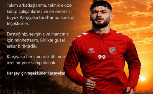 Stoper Ethem'den Karşıyaka'ya duygusal veda