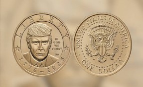 Trump'ın portresi 1 doların üzerine basılıyor: ABD'nin 250. yılına özel altın para
