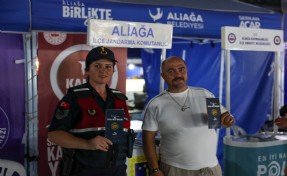 Aliağa’da bağımlılık ve aile farkındalığı için bilgilendirme stantları kuruldu