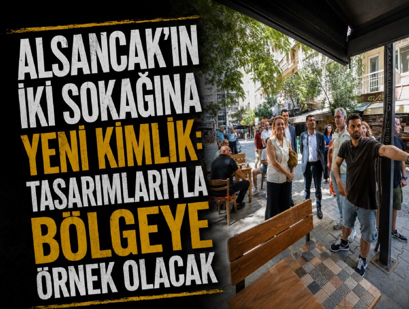 Alsancak’ın iki sokağına yeni kimlik: Tasarımlarıyla bölgeye örnek olacak