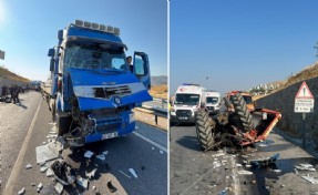 Aydın'da feci kaza! Çekici traktöre arkadan çarptı: 1 ölü, 2 yaralı