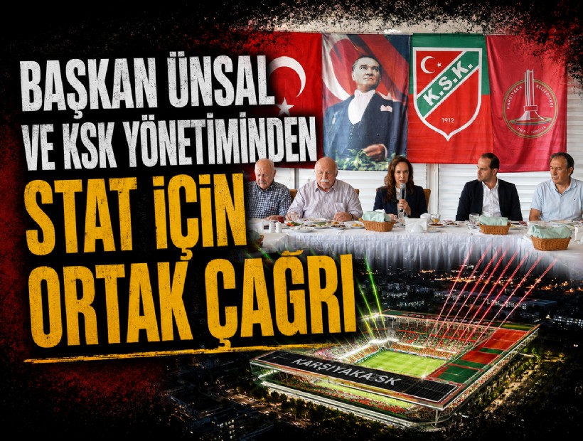 Başkan Ünsal ve KSK yönetiminden stat için ortak çağrı