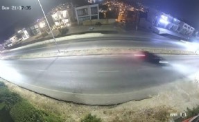 Bodrum'da otomobilin takla attığı kaza kamerada: 2 yaralı