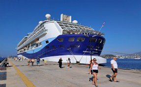 Bodrum’a kruvaziyerle 1813 turist geldi