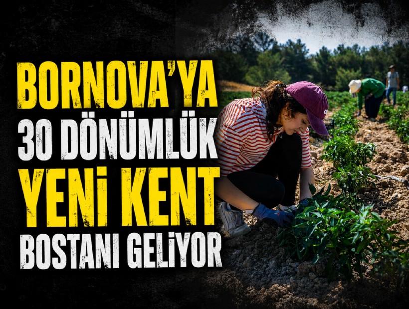 Bornova’ya 30 dönümlük yeni kent bostanı geliyor