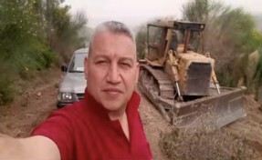 Canı pahasına alevlerle savaştı!