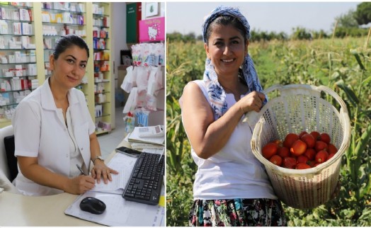 Eczanede başlayan mesaisi tarlada bitiyor