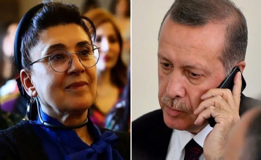 Erdoğan'dan Leyla Zana'ya başsağlığı telefonu