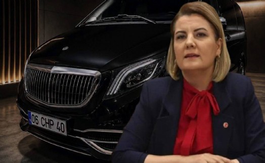 Fatma Kaplan Hürriyet 'CHP' plakalı makam aracını satışa çıkardı