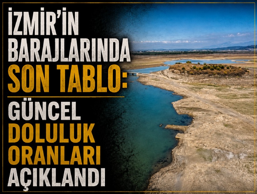 İzmir’in barajlarında son tablo: Güncel doluluk oranları açıklandı