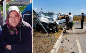 Kazada ölen kadın toprağa verildi