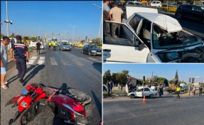 Manisa’da otomobil ile motosiklet çarpıştı: 4 yaralı