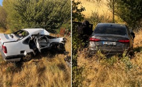 Otomobiller çarpıştı: 1 ölü, 3 yaralı
