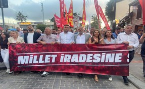 Şile'de 'Millet İradesine Saygı Yürüyüşü' yapıldı